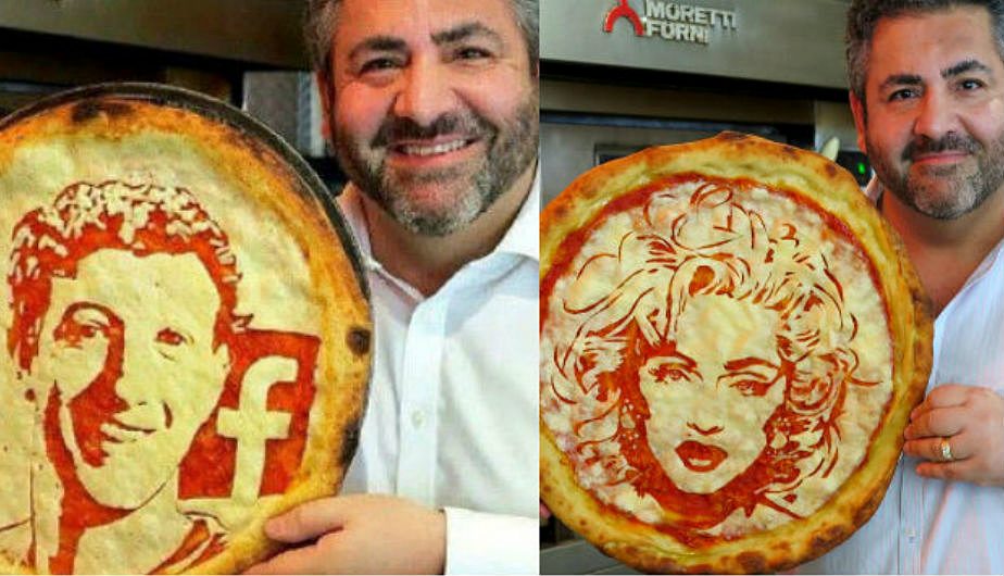 chef conquista instagram con retratos en pizzas 992619