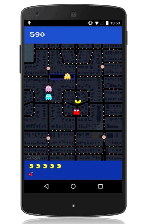 google festeja el dia de los inocentes con juego pac man en maps 2