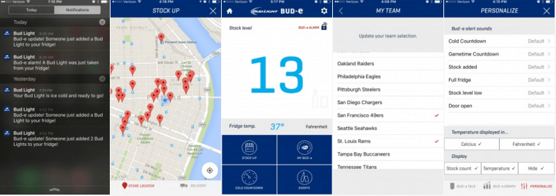 aplicación nevera para cervezas bud light