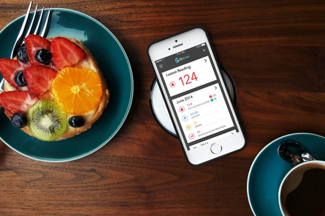 smartphone kit completo medir glucosa glucase with food lifestyle 1100x733