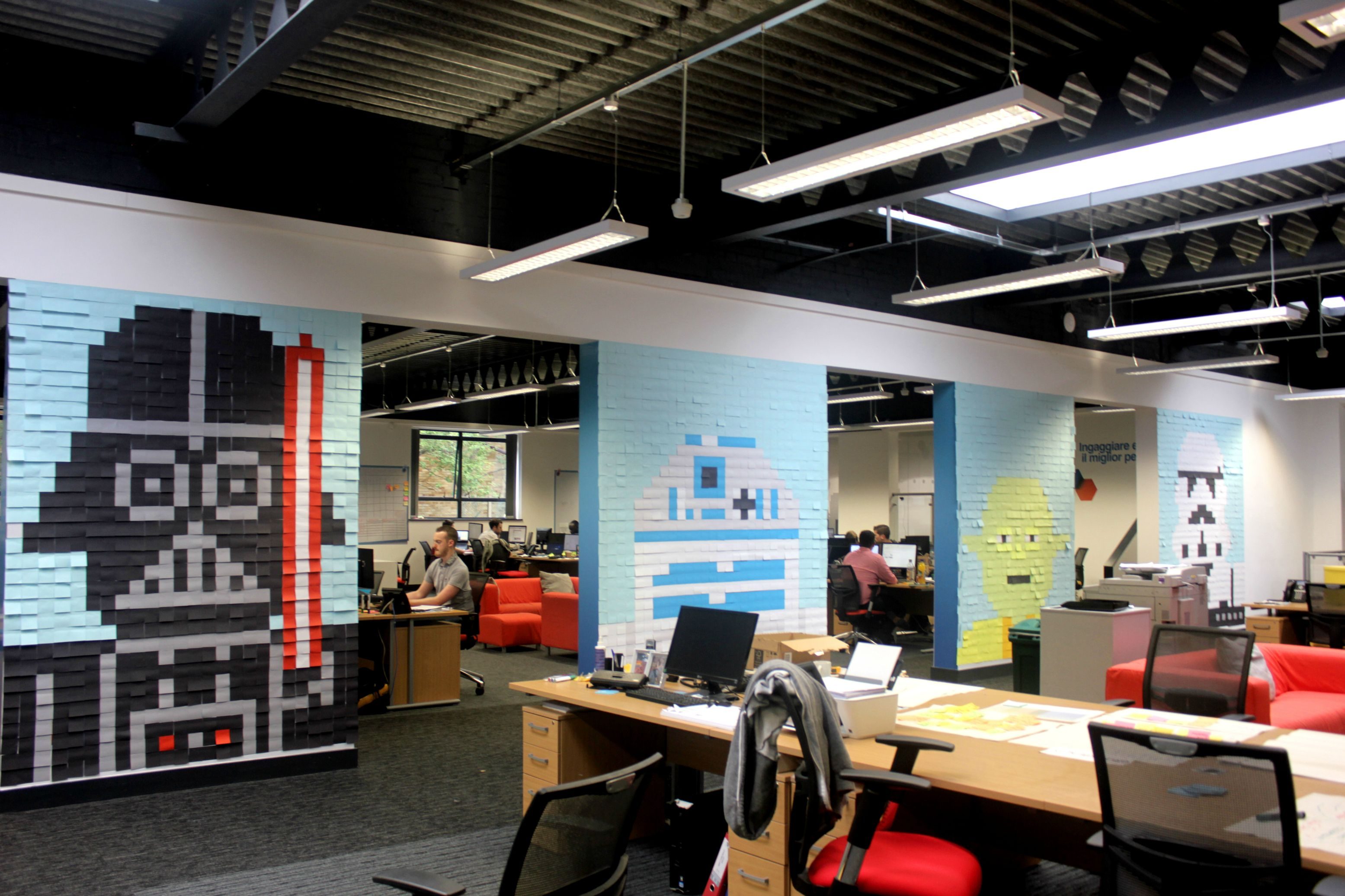 3600 pos it para decorar la ofician con star wars mural 03