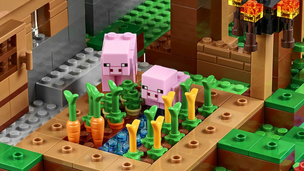 lego minecraft the village pigs 970x546 c