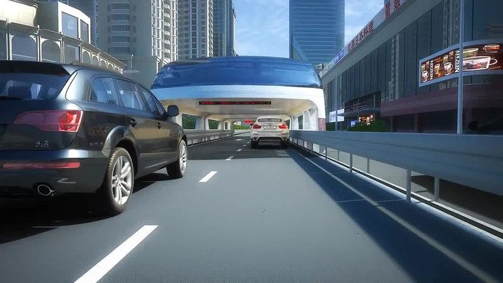 china autobus atravesar coches land airbus 004 720x405 c