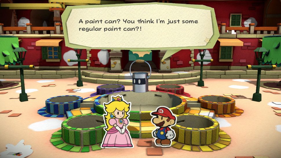 los fans no estan contentos con paper mario color splash wiiu papermariocolorsplash e32016 scrn 05 970x546 c