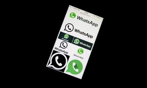 juez ordeno bloqueo whatsapp todo brasil illustration photo shows app logos on a mobile phone in sao paulo
