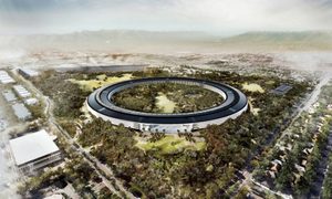 drone muestra nueva sede apple campus 2