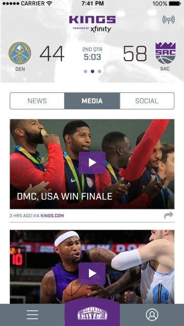 aplicacion sacramento kings ofrece experiencia interactiva sk home