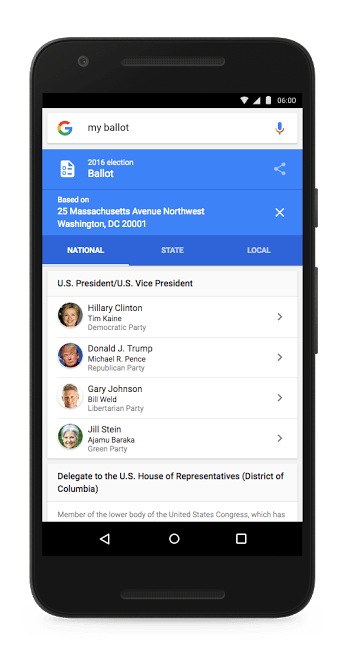 google informacion eleccioness ballot new