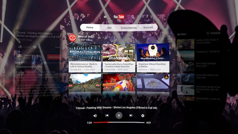 google lanza daydream view con mas apps compatibles youtubevr watch spherical browse