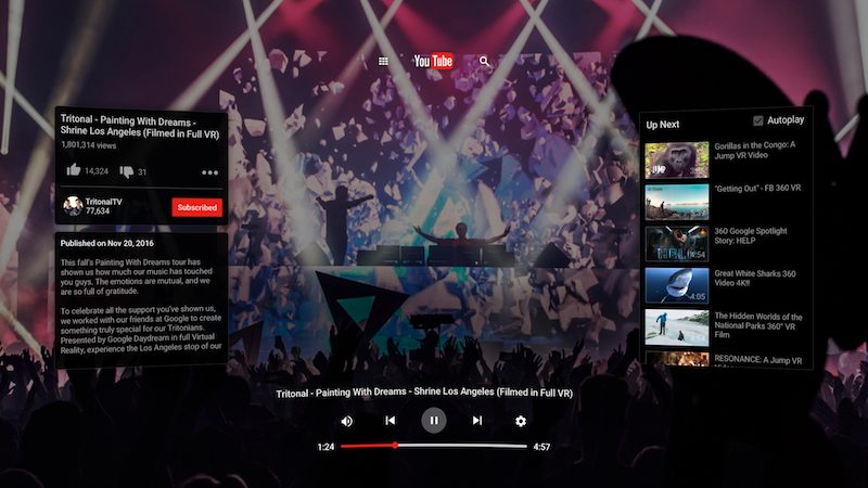 google lanza daydream view con mas apps compatibles youtubevr watch spherical player