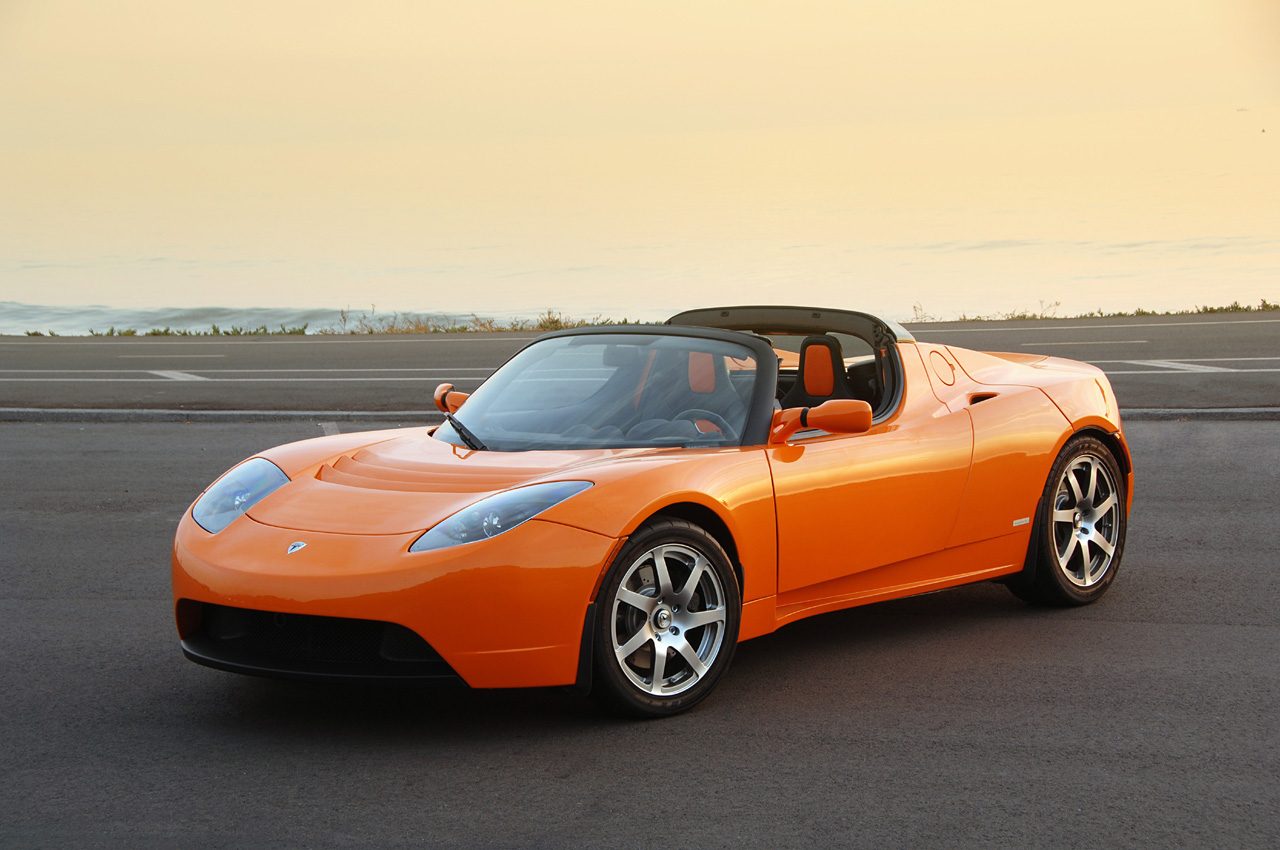 tesla roadster elon musk rapido sport car copia