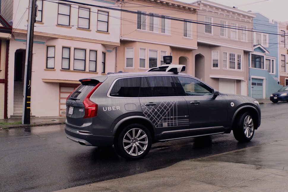 uber volvo prueban autos sin conductor launches self driving pilot in san francisco with car 7 970x647 c