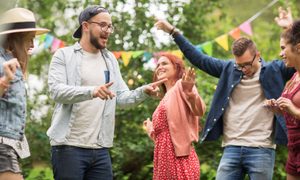 fiesta al aire libre musica
