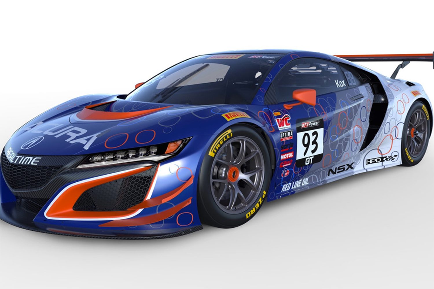 acura nsx pirelli carreras gt3 race car 17