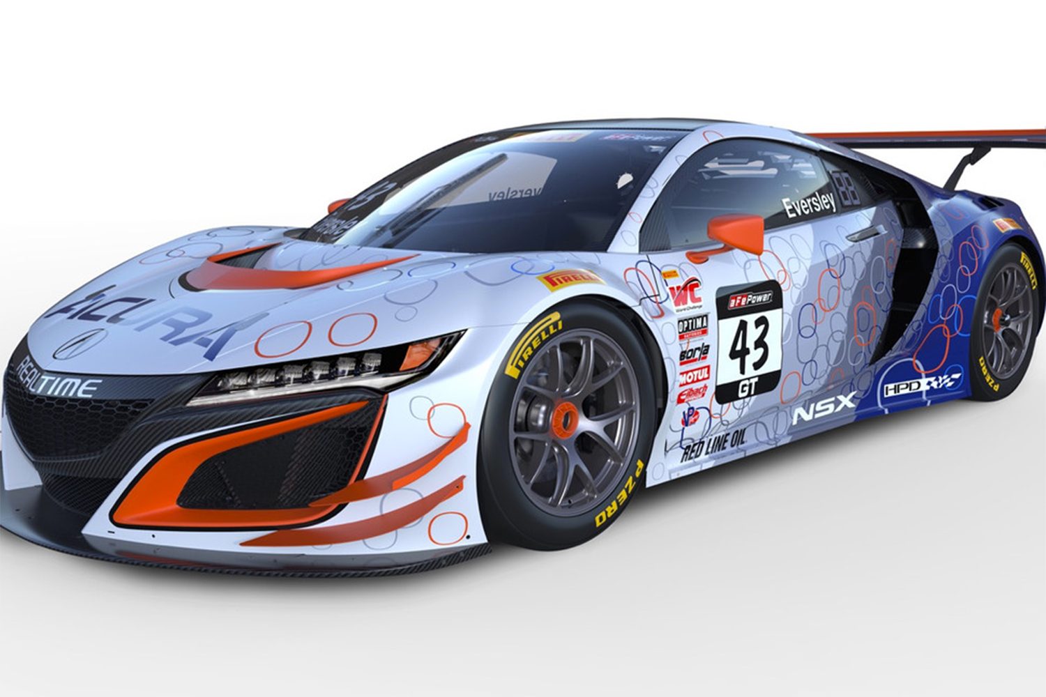 acura nsx pirelli carreras gt3 race car 18