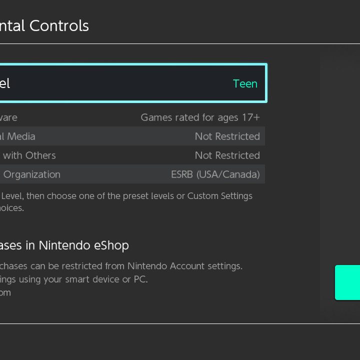 nintendo switch controles parentales teen restrictions 1200x800 c