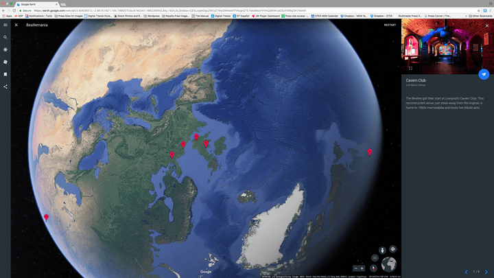 The Beatles Google Earth