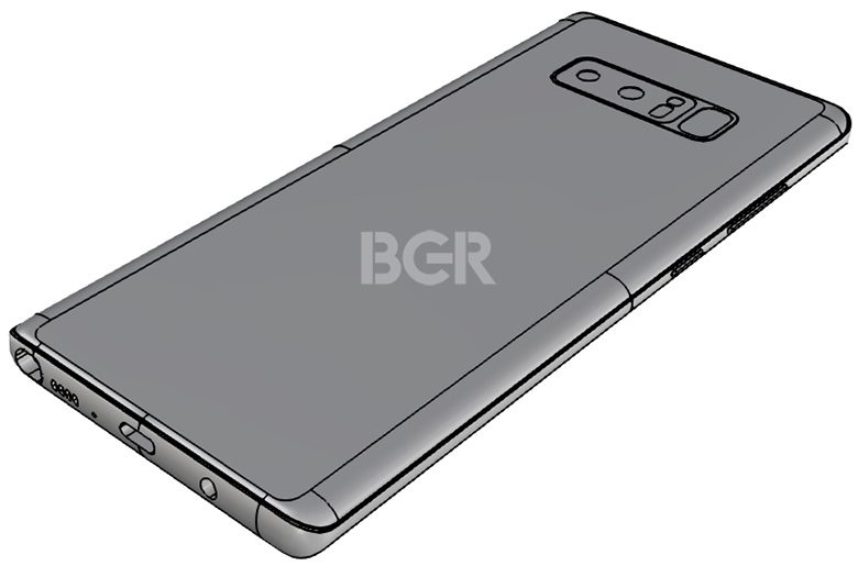 Render filtrado publicado por BGR muestra ubicación del sensore de huella en el Note 8
