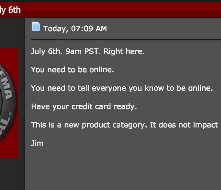 anuncio de lanzamiento de nuevo producto de RED