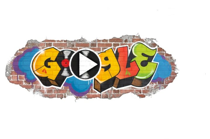 Google Doodle con motivo del 40º aniversario del hip-hop