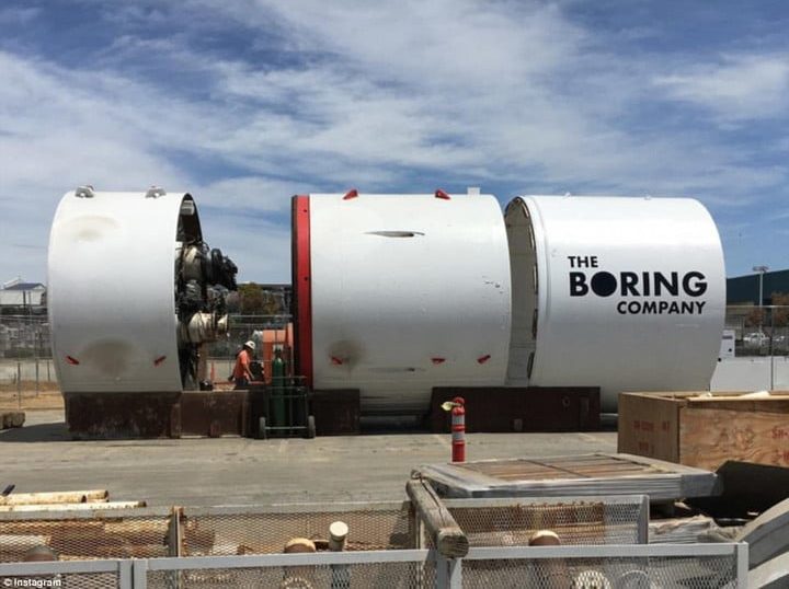 boring company excavadora musk