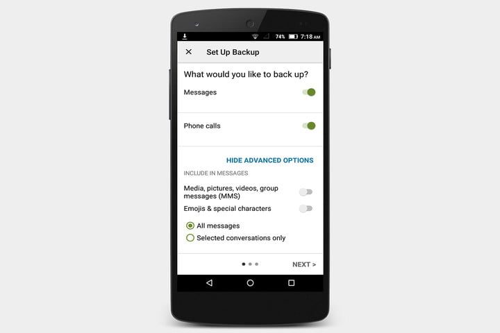 guardar mensajes en iOS y Android