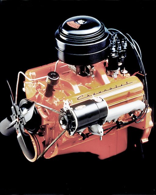 torque camionetas chevrolet 1955 265 cubic inch  4 3l v 8 engine with two barrel carburetor rated at 162 horsepower and 257 l