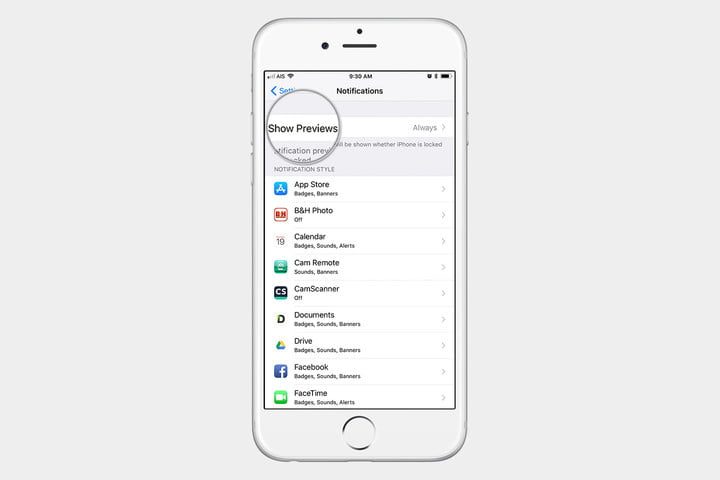 desactivar notificaciones iphone 4