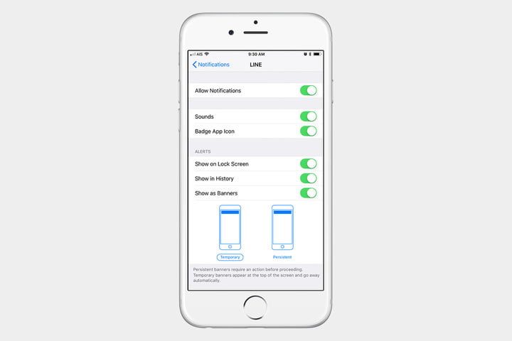 desactivar notificaciones iphone 6