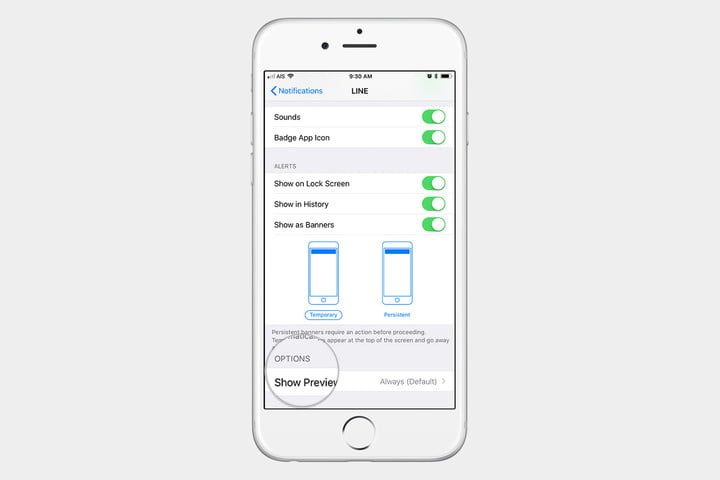 desactivar notificaciones iphone 7