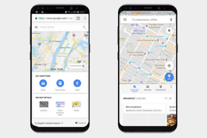 google maps go y google maps