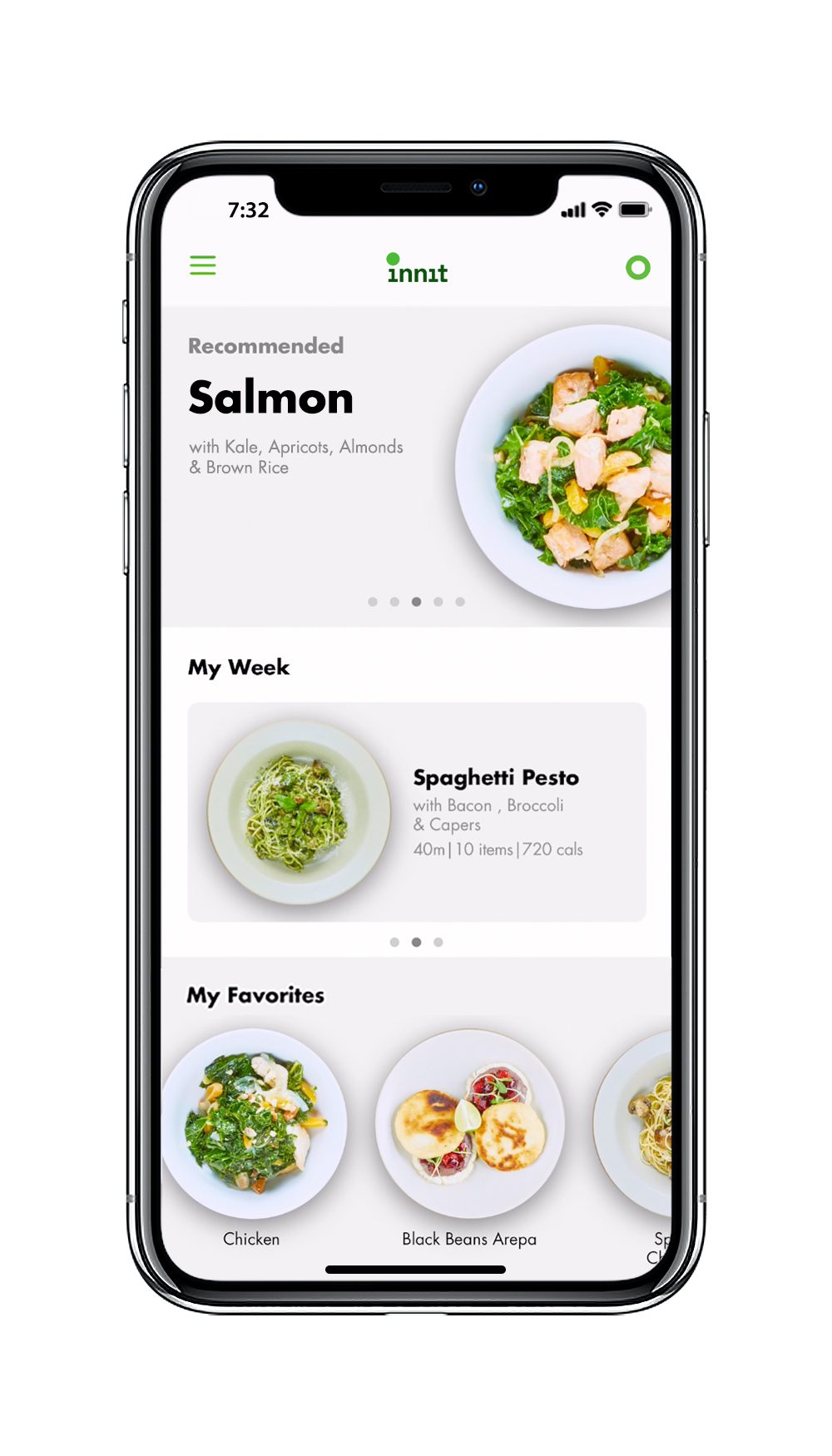 app cocina innit homescreen
