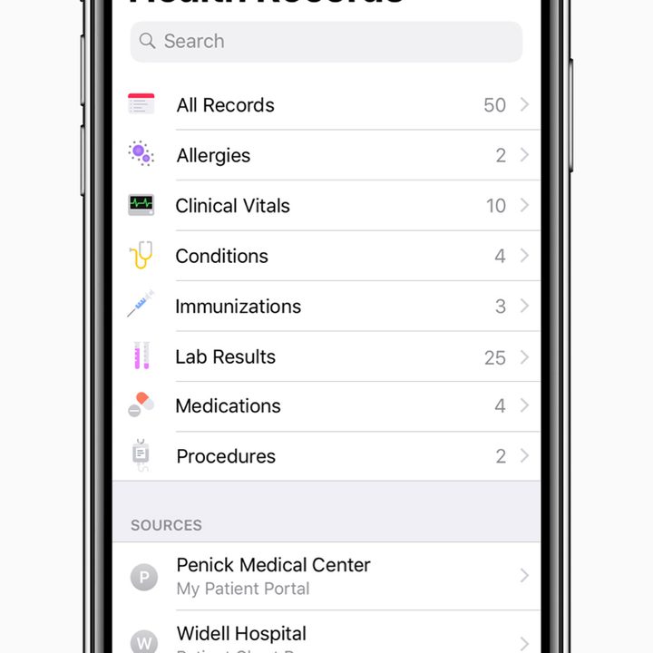nuevo sistema operativo apple 113 iphone x all health records screen 01232018