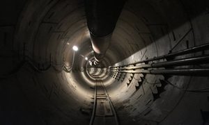 boring company hyperloop tunnel