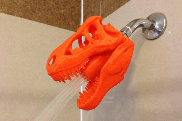 dinosaurio para ducha