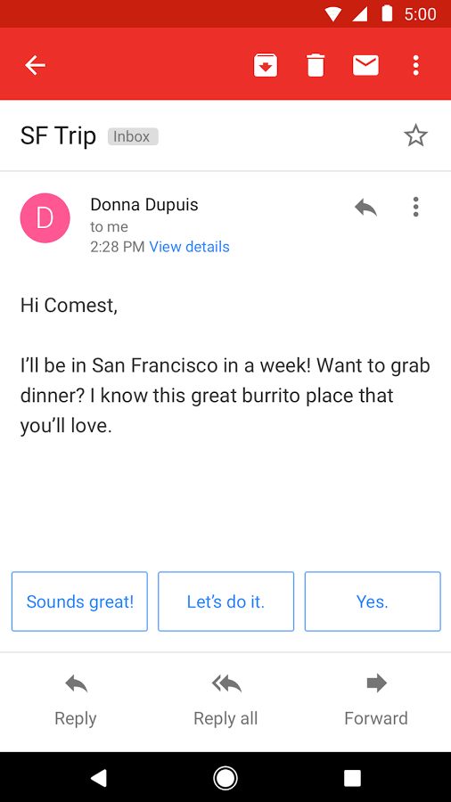 google gmail go android screenshot 3