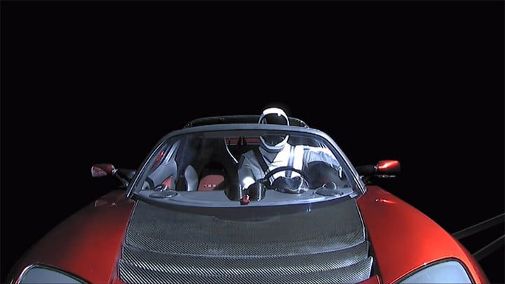 starman en el falcon heavy