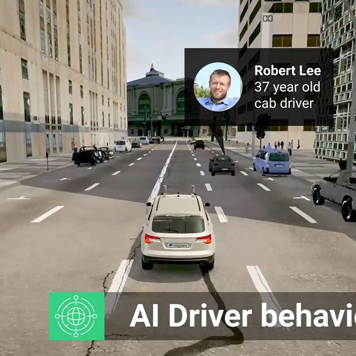 carros autonomos simulacion cognata ai driver behaviour