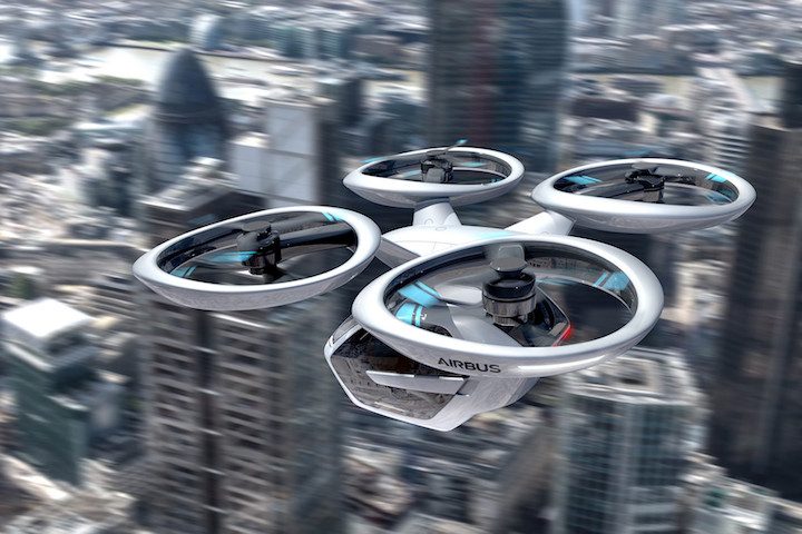 audi airbus popup next carro volador  italdesign and combine self driving car passeng