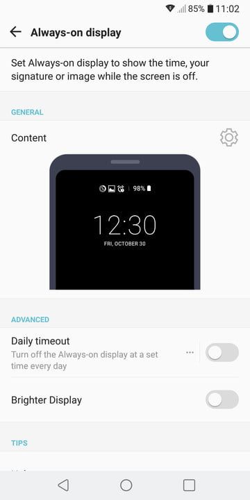 lg v30 trucos consejos always on display 2 720x720