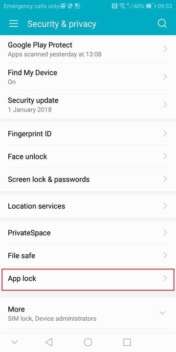 trucos del honor view 10 app lock bar 720x720