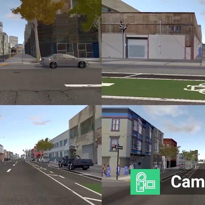 carros autonomos simulacion cognata cameras