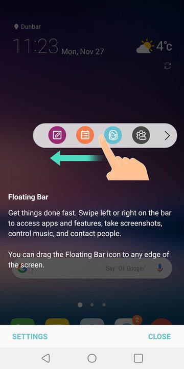 lg v30 trucos consejos floating bar 1 720x720