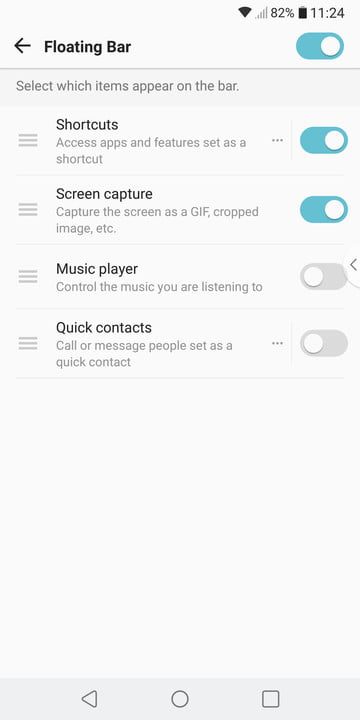 lg v30 trucos consejos floating bar 3 720x720