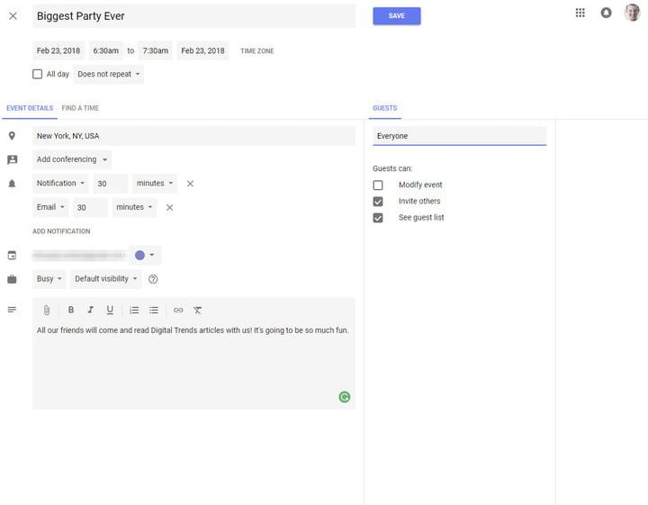 cómo usar Google Calendar
