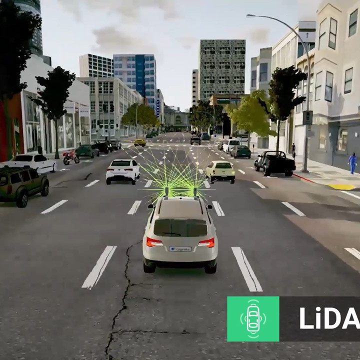 carros autonomos simulacion cognata lidar