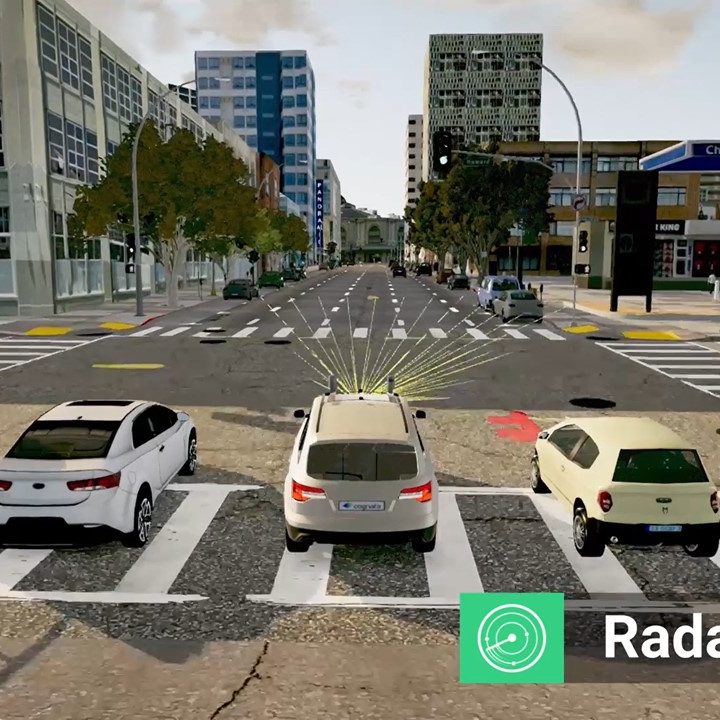 carros autonomos simulacion cognata radar