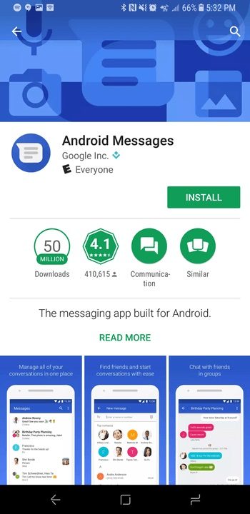 android de stock en galaxy s9 messenger 2 720x720