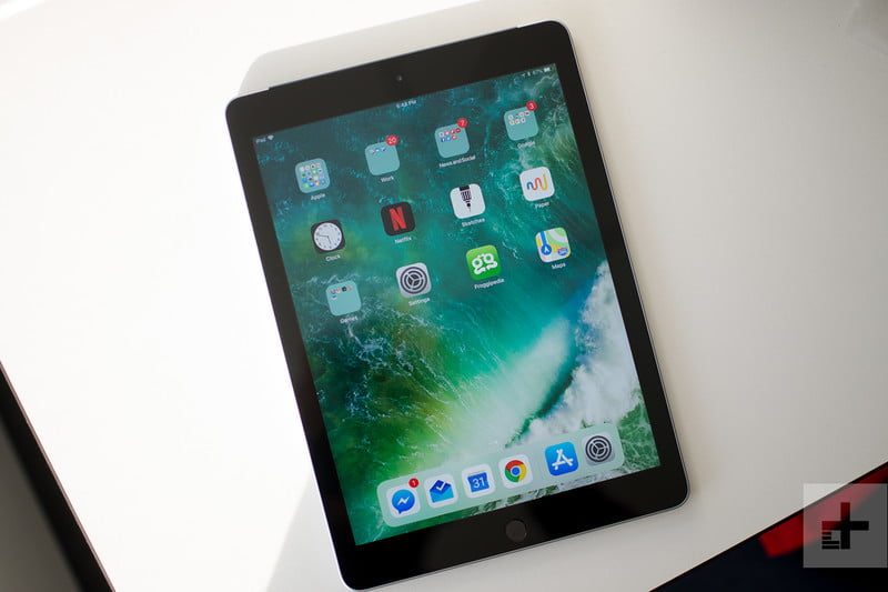 una captura de pantalla en iPad