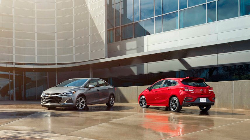 nueva linea chevy mailbu cruze spark 2019 sedan premier and hatch rs position to continue its success in the compact car segm